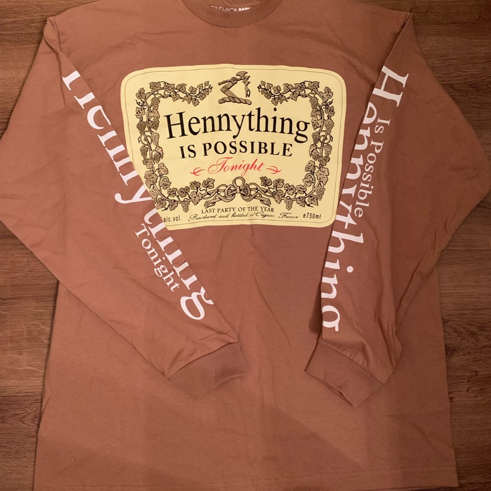 Fashion Nova Long Sleeve Brown Shirt